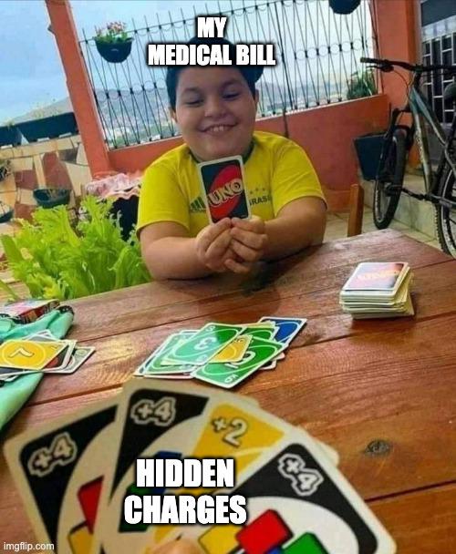 Video: Medical Bill UNO Card Meme - Epic meme alert! This legendary UNO card meme perfectly captures the pain of medical bills and hidden charges. When memes mirror reality, it's pure gold!